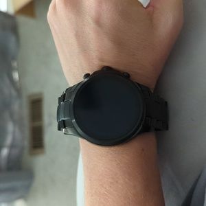 Armani black smartwatch